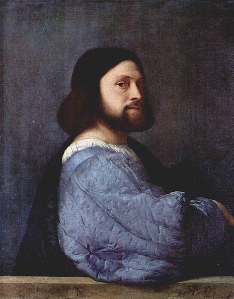 Titian This early portrait oil painting image