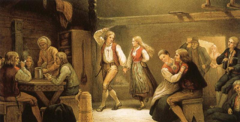 grieg a norwegian folk dance oil painting image