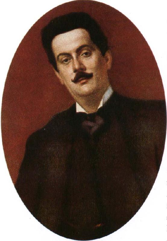 puccini painted in paris in 1899, three years after he weote his highly popular opera la boheme France oil painting art