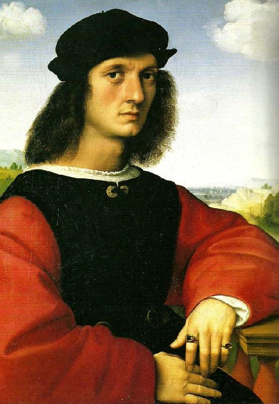 Raphael portrait of agnolo doni oil painting image