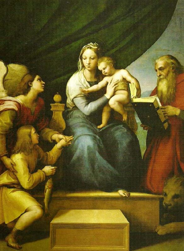 Raphael the madonna del pesce oil painting image