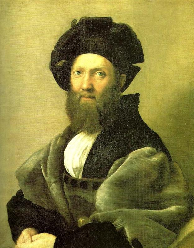 Raphael portrait of baldassare castiglione oil painting image