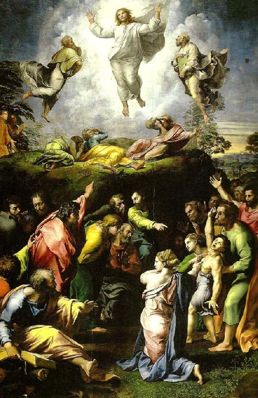 Raphael transfiguration oil painting picture