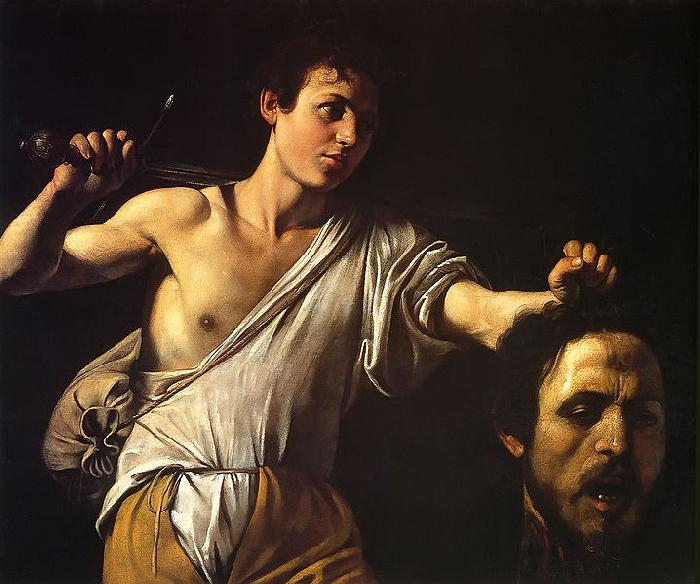 Caravaggio David mit dem Haupt des Goliath France oil painting art