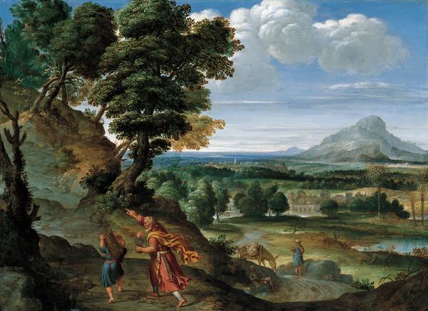 Domenichino Abraham Leading Isaac to Sacrifice France oil painting art