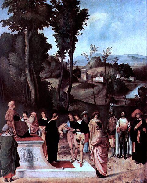Giorgione Der Mosesknabe vor dem Pharao France oil painting art