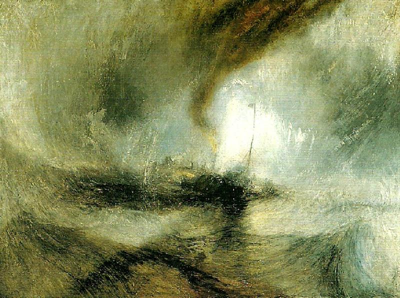 J.M.W.Turner snow storm oil painting image