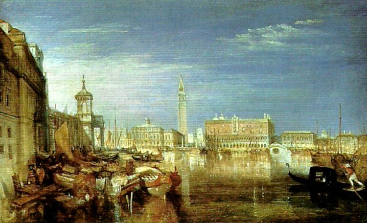 J.M.W.Turner bridge of sighs, ducal palace and custom house oil painting image
