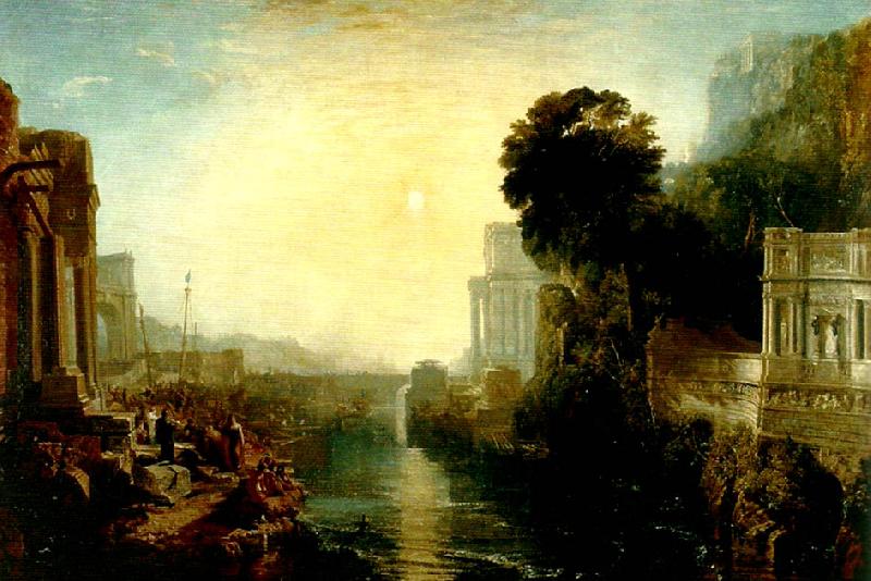 J.M.W.Turner dido building carthage oil painting image