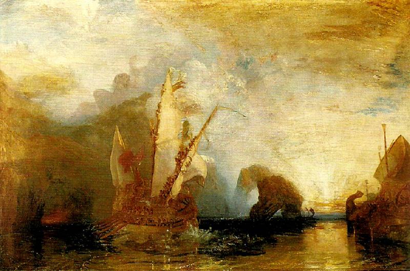 J.M.W.Turner ulysses deriding polyphemus-homer's odyssey oil painting picture