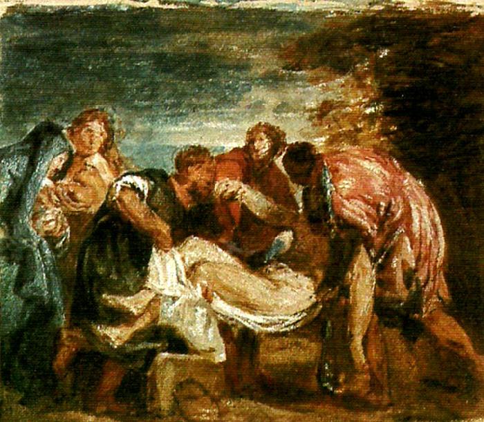 J.M.W.Turner copy of tition's entombment France oil painting art
