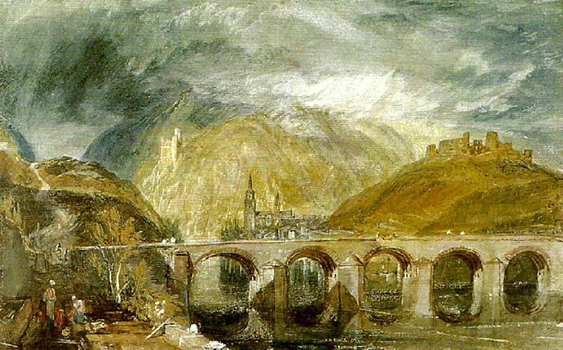 J.M.W.Turner bingen from the nahe oil painting image