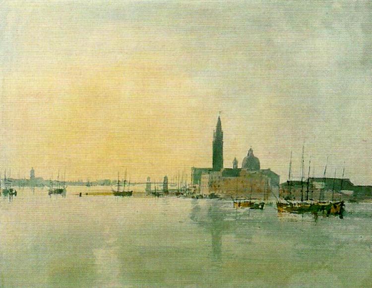 J.M.W.Turner venice san giorgio maggiore from the dogana oil painting picture