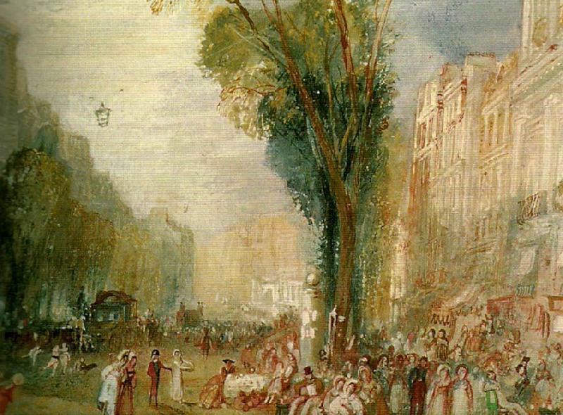 J.M.W.Turner boulevard des italiens oil painting image