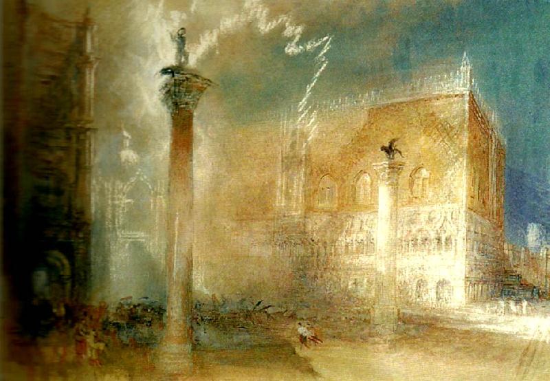J.M.W.Turner venice storm in the piazzetta oil painting picture