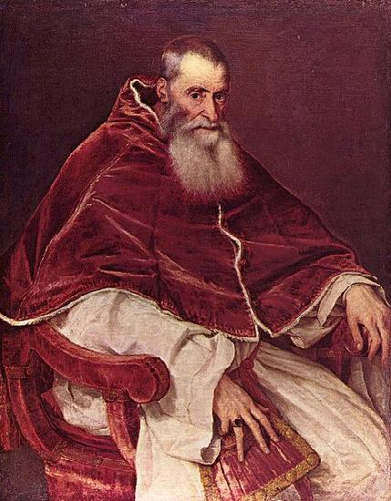 Titian Portrat Paul III. France oil painting art