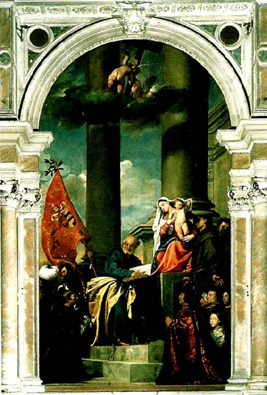 Titian pesaro altar France oil painting art