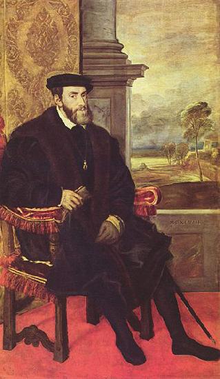 Titian Portrat des Karl V. im Lehnstuhl France oil painting art