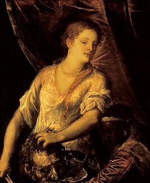 Titian Judith with the head of Holofernes oil painting image