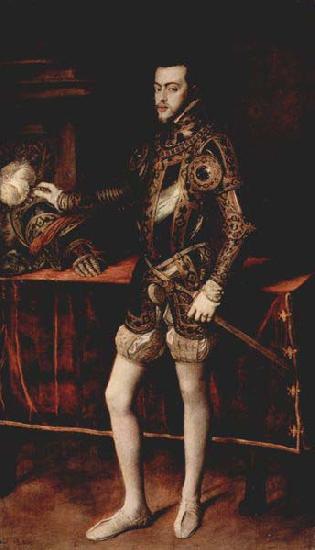 Titian Portrat Philipp II France oil painting art