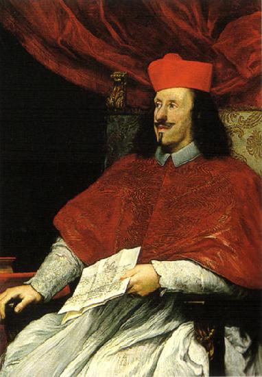 Volterrano Portrait of cardinal France oil painting art