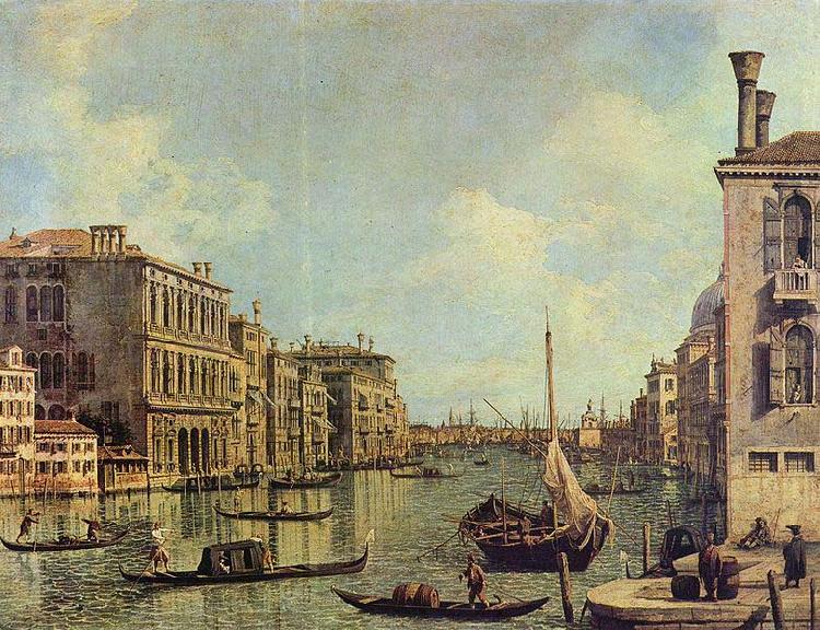 Canaletto Veduta del Canale Grande in Richtung auf den Hafen von San Marco oil painting picture