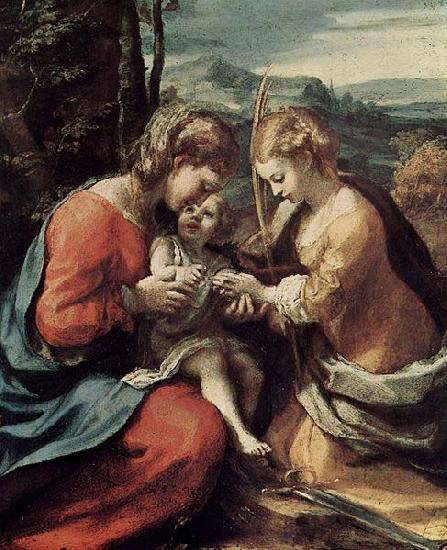 Correggio Die Mystische Hochzeit der Hl. Katharina von Alexandrien oil painting image