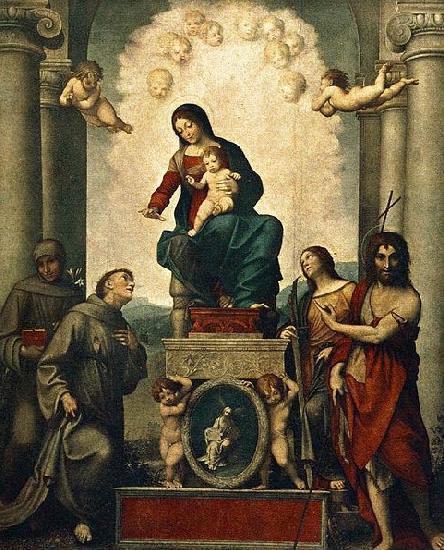 Correggio Madonna with St. Francis France oil painting art