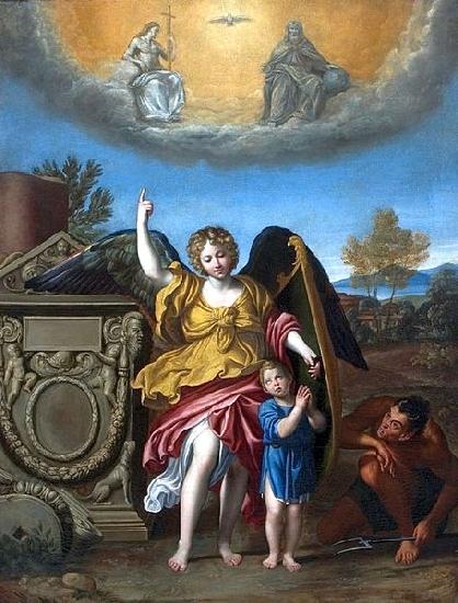 Domenichino Guardian angel oil painting image