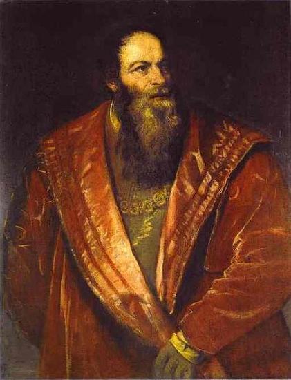 Titian Portrait of Pietro Aretino oil painting image