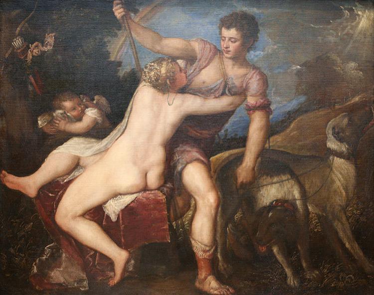 Titian Venus and Adonis France oil painting art