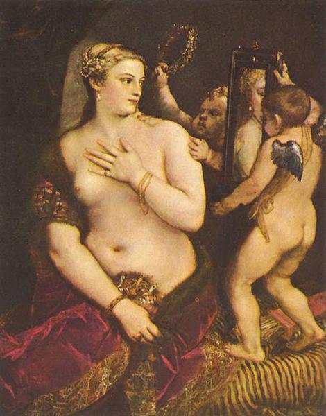 Titian Venus mit Spiegel oil painting image