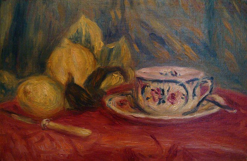 Pierre Auguste Renoir Lemons and Teacup France oil painting art