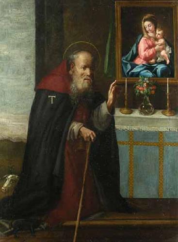 Anonymous Saint Anthony oil painting image