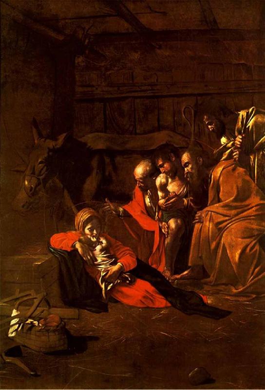 Caravaggio Adoration of the Shepherds France oil painting art