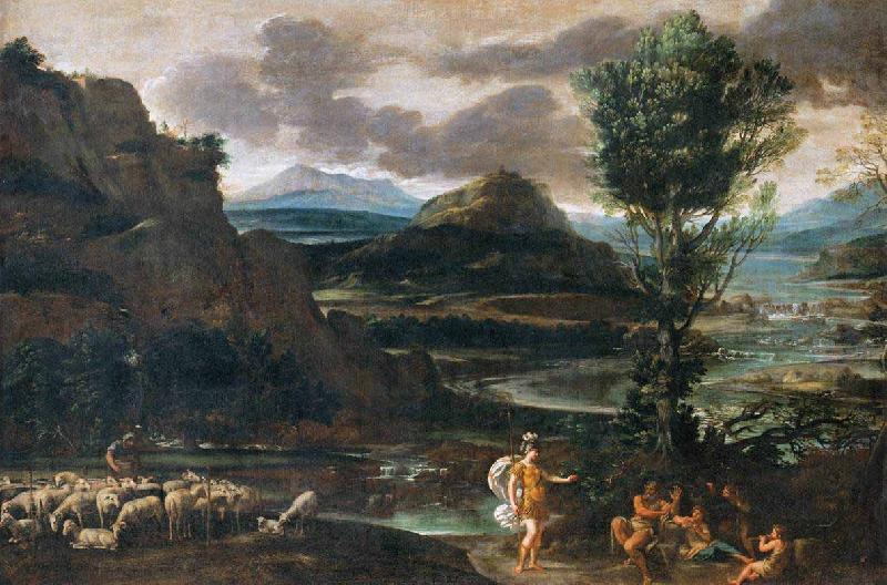 Domenichino Erminia among the Shepherds France oil painting art