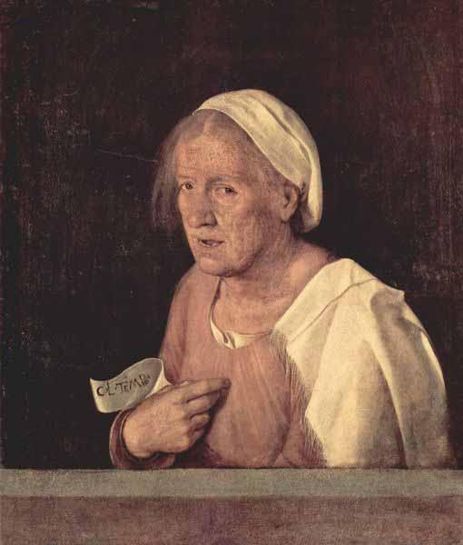 Giorgione Portrat einer alten Frau France oil painting art