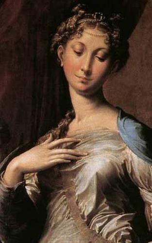 PARMIGIANINO Madonna with Long Nec Detail oil painting picture