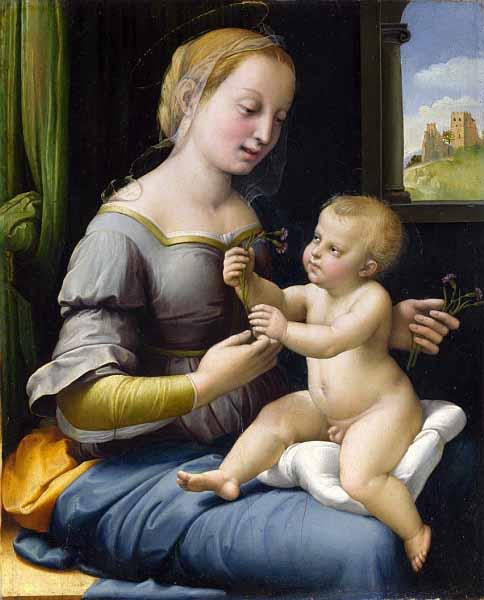 Raphael Madonna dei garofani France oil painting art