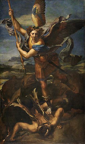 Raphael Michael Vanquishing Satan oil painting picture