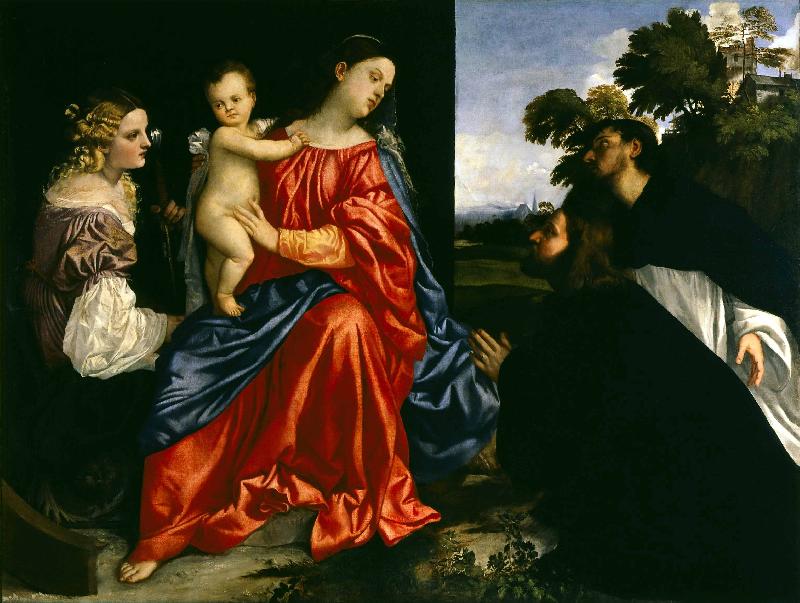 Titian Balbi Holy Conversation oil painting image