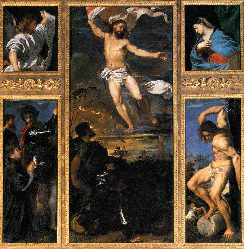 Titian Averoldi Polyptych France oil painting art