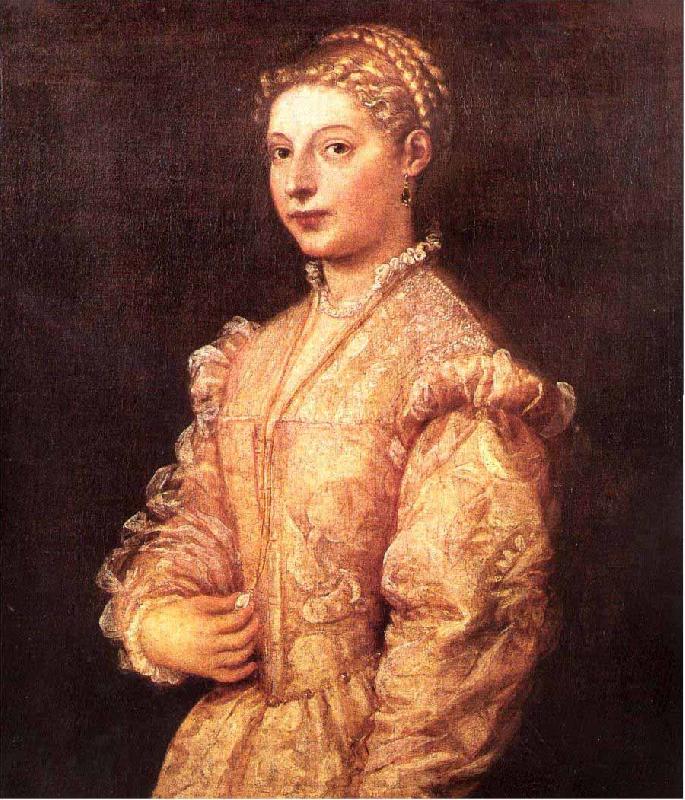 Titian Portrait of Titians daughter Lavinia oil painting image