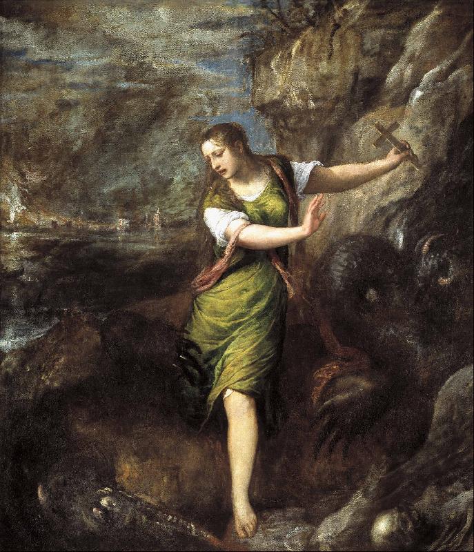 Titian Saint Margaret oil painting picture
