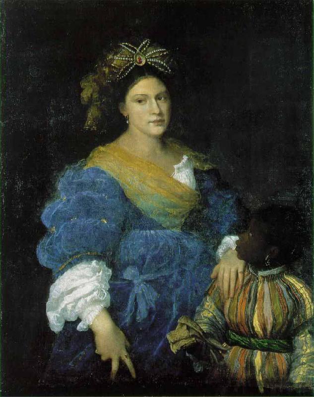 Titian Portrait of Laura Dianti oil painting image