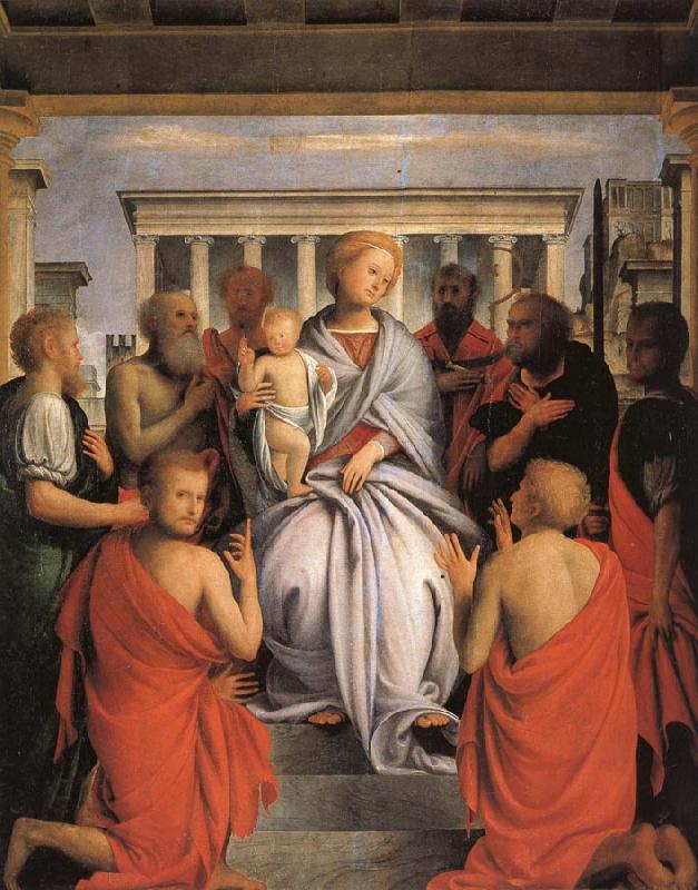 BRAMANTINO Madonna and Child with Eight Saints oil painting image