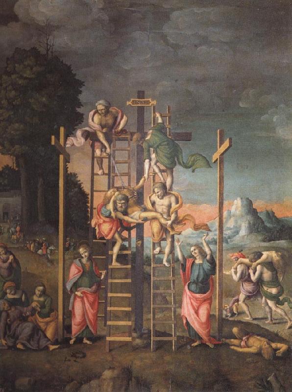 Bachiacca The Depositon from the Cross oil painting image