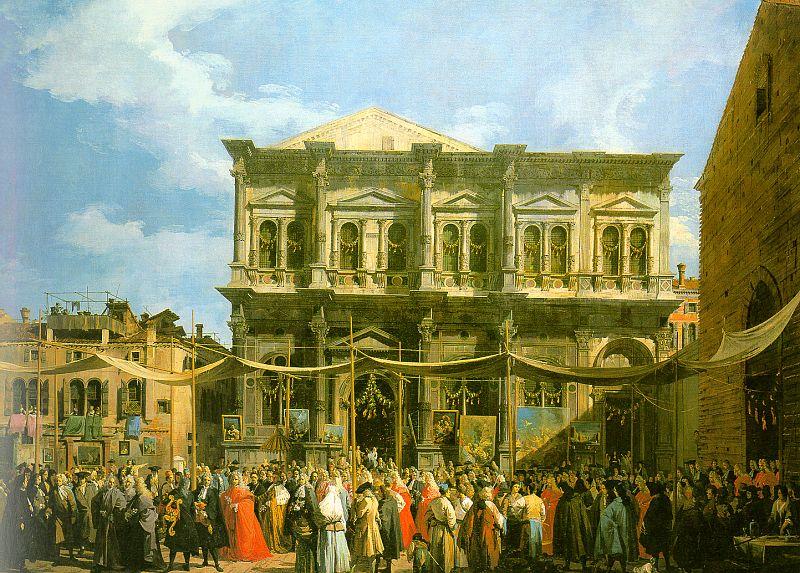 Canaletto Venice: The Feast Day of St. Roch France oil painting art