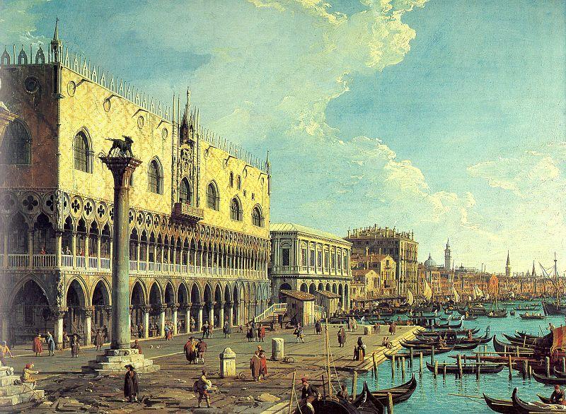 Canaletto Riva degli Schiavoni- Looking East France oil painting art