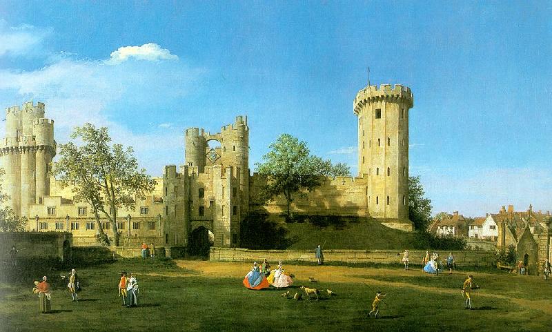Canaletto Warwick Castle- The East Front France oil painting art